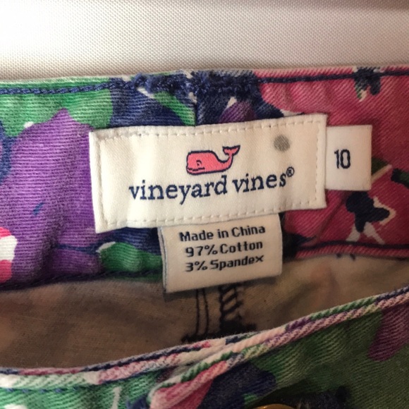 Vineyard vines floral ankle jeans size 10 - Picture 4 of 8